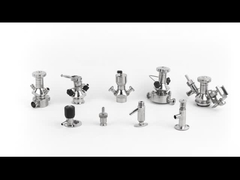 Sanitary Stainless Elliptic  Sample  valve Clamped Connection SS304 / ss316L Gasket PTFE