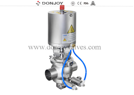 Donjoy Mixproof Valve / Double Seat Valve For Food Beverage Processing