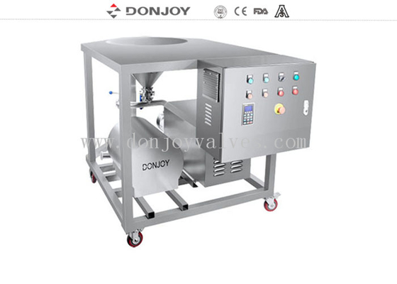 Compact Fluid Mixing Rotary Lobe Pump / Homogeneous Pump Powder Transfer