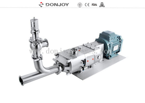 DONJOY food grade gas liquid solid mixing double screw pumps sanitary multipurpose twin screw pump