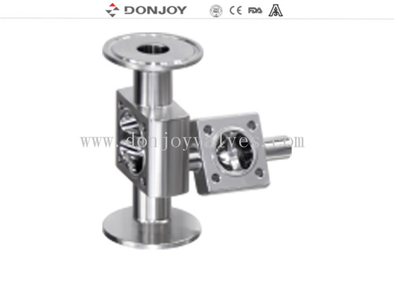 1/2 Inch Multi port Stainless Steel Diaphragm Valve , Welding Connecion 3 port valves