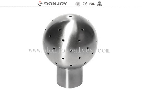Fixed 360 Degree Tank Spray Balls for Cleaning , Stainless Steel 304 Pin Connection Clean Head
