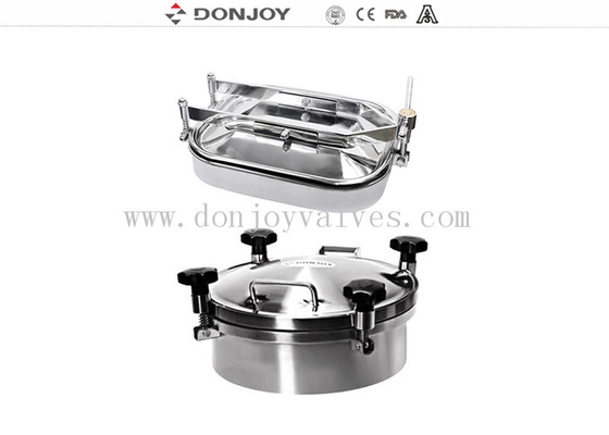 304 Pressure Round 300mm OD 2-5 Bar Stainless Steel Manway