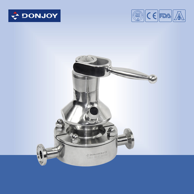 SS316L Manual  Aseptic sampling valve with pipeline connector and hose sample port for beer tank