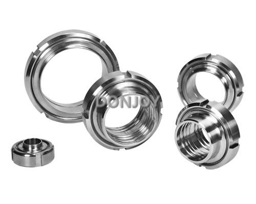SUS304 Stainless Steel Sanitary Fittings / Union part DIN 11851 Male liner