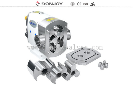 Donjoy TUL-25 horizontal rotor lobe  pump with butterfly rotors and signle seal