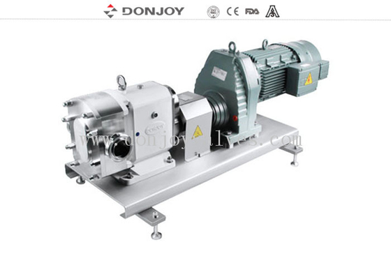 Donjoy TUL-25 horizontal rotor lobe  pump with butterfly rotors and signle seal
