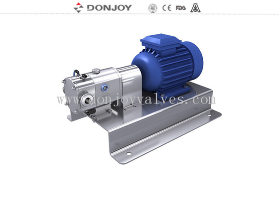 Viscosity High Purity Pumps , Mini Rotary Lobe Pump For Cheese And Whey Yogurt Transfer