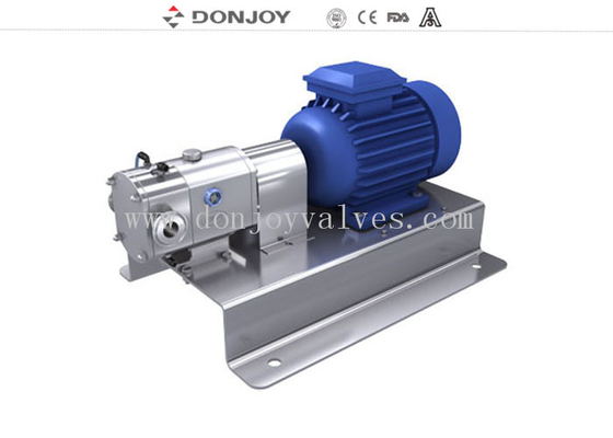 Viscosity High Purity Pumps , Mini Rotary Lobe Pump For Cheese And Whey Yogurt Transfer