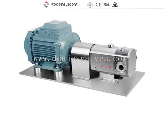 Viscosity High Purity Pumps , Mini Rotary Lobe Pump For Cheese And Whey Yogurt Transfer