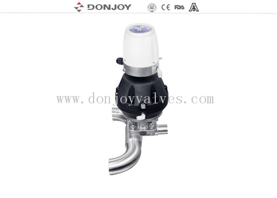 SS316 L Clamp U - C Tee Sanitary Diaphragm Valve DN25 - DN100 Size with C-TOP