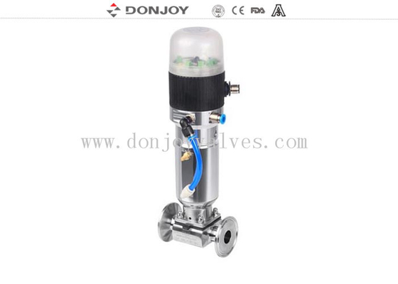 Mini Direct way Clamp Sanitary Pneumatic Diaphragm Valve with Control Unit