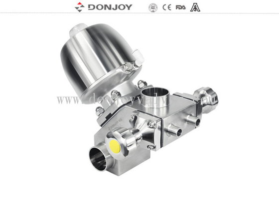 Type M-53 Sanitary inox multiport diaphragm with 3 control valve and 5 port with 3A and FDA certificate