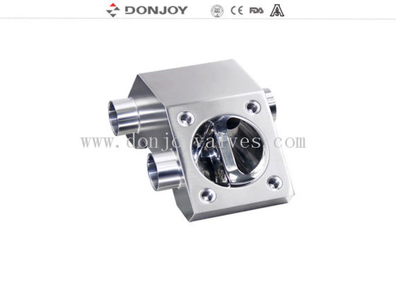 Type M-53 Sanitary inox multiport diaphragm with 3 control valve and 5 port with 3A and FDA certificate