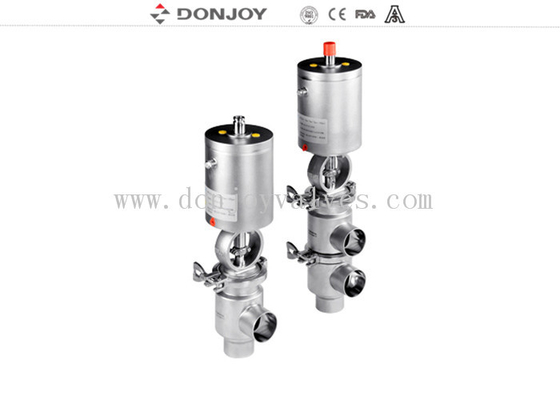 Double Seat Sanitary Reversing Valve Divert 316L Stainless Steel 3/4"