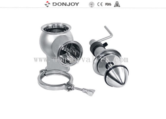 DN100 316L Stainless Steel Mixproof Valve with PED Pressure Test and Double Seat Design