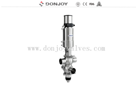 DN40 Sanitary Mixproof Valve With Pneumatic Actuator