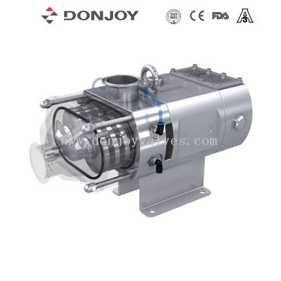 DONJOY food grade gas liquid solid mixing double screw pumps sanitary multipurpose twin screw pump