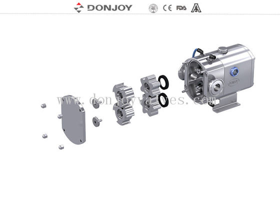 Wysokiej czystości pompy lepkościowe, mini pompy rotacyjne do przenoszenia sera i serwaty jogurtu